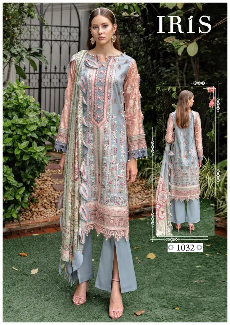 Afsanah Vol 4 By Iris Luxury Heavy Printed Cotton Dress Material Wholesale Shop In Surat
